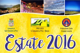 Il calendario delle manifestazioni estive della Proloco San Giovanni a Piro - Bosco