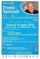 Il Premio Nazionale don Giovanni Iantorno assegnato alla Fondazione Angelo Vassallo Sindaco Pescatore