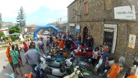 Raduno Nazionale San Giovanni a Piro in Vespa: lo spettacolo dal borgo cilentano