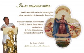 Santuario di Maria di Pietrasanta: Alessandro Sorrentino legge e commenta il Canto XXXIII del Paradiso