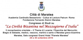 Maratea dedica due giorni alla Civilta' Bizantina nel Mezzogiorno d'Italia