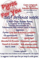 Corso base di sicurezza ed autodifesa gratuito per la Giornata Internazionale per l'eliminazione della violenza sulle donne