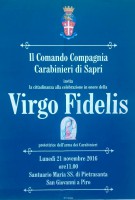 I Carabinieri del golfo di Policastro celebrano a San Giovanni a Piro la Virgo Fidelis