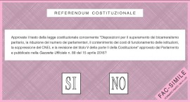 Referendum costituzionale: istruzioni per il voto