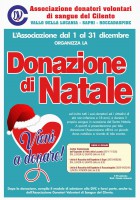 ADVS invita a donare il sangue in occasione del Natale. Domenica 11 raccolta straordinaria