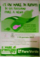 Ritorna 'Il mare d'inverno', i volontari di Fare Verde puliranno la spiaggia di Capitello