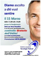 A San Giovanni a Piro per un controllo gratuito dell'udito