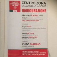 Il PSI inaugura il Centro di zona di Vallo della Lucania