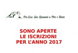 Pro Loco San Giovanni a Piro Bosco, aperte le iscrizioni per il 2017
