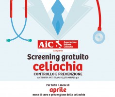 Importante e utile iniziativa per i cittadini campani: screening gratuito celiachia a cura di AIC