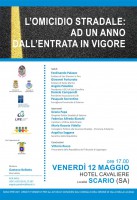 Omicidio Stradale, Scario ospita il convegno ad un anno dall'entrata in vigore della legge