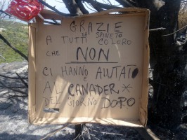 Scenario apocalittico per le zone di Scario colpite dall'incendio