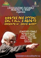 Master per ottoni, l'8 agosto concerto diretto dal maestro americano David Short