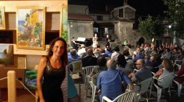 Successo a Bosco per la prima dei Concerti di Mezza Estate. Inaugurata la personale di Anna Sorrentino da Scario