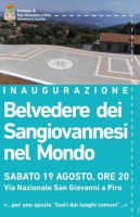 Inaugurazione del ''Belvedere dei sangiovannesi nel mondo''
