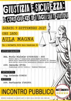 ''Giustizia e sicurezza, le conseguenze dei tagli sui territori'', incontro pubblico a Sala Consilina