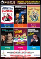Grandi artisti per la ''Stagione Teatrale 2017/2018'' al Cineteatro Ferrari