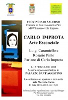 Mostra ''ARTE ESSENZIALE'' di Carlo Improta, in programma a Palazzo Sant'Agostino