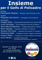 Elezioni: Alfieri, Gallo, Del Duca, Pignata e Maiorano incontrano gli elettori a San Giovanni a Piro