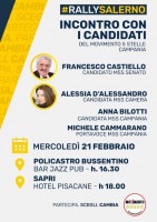 Il M5S presenta i candidati alle elezioni nel golfo di Policastro