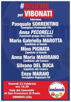 La Lista Insieme incontra i sostenitori a Vibonati