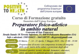A Policastro Bussentino il Corso di Formazione gratuito di Preparatore fisico atletico in ambito natural
