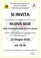 La Protezione Civile di Torre Orsaia inaugura la nuova sede