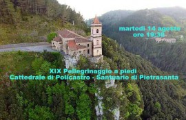 XIX Pellegrinaggio a piedi Policastro - Santuario di Pietrasanta, tutte le info per partecipare