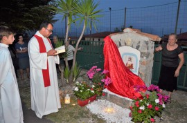 Inaugurata a San Giovanni a Piro l'edicola votiva in ricordo di San Giovanni Battista (FOTO)