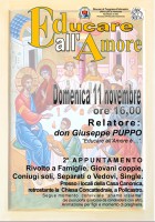 Educare all'amore, secondo appuntamento sul tema organizzato dalla Pastorale Familiare e Vita della Diocesi di Teggiano - Policastro