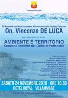 Erosione costiera nel Golfo di Policastro: il comune di Vibonati organizza un incontro con il Governatore Vincenzo De Luca