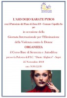 Giornata Internazionale per l'eliminazione della violenza sulle donne, Sapri ospita il Corso base di sicurezza e autodifesa