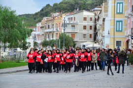 No alla violenza sulle donne da Scario, Bosco e San Giovanni a Piro (foto e video)