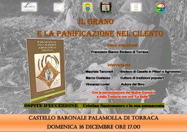 Torraca ospita l'incontro ''Il Grano e la panificazione nel Cilento''