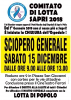 Chiusura del punto nascita di Sapri: domani lo sciopero generale