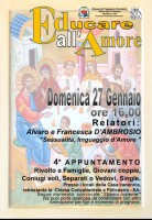 Oggi a Policastro il quarto appuntamento di Educare all'Amore