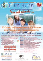 L'Associazione Il Tempo per L'oro di Sapri promuove un percorso formativo dedicato ai tecnici del comportamento impegnati con i bambini autistici