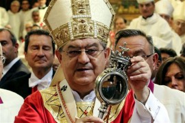 Il Cardinale Crescenzio Sepe, Arcivescovo di Napoli, a San Giovanni a Piro per la Festa di Pietrasanta