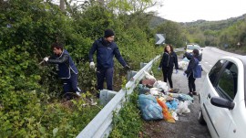 Ambiente: il comune di San Giovanni a Piro pulisce tre piazzole sulla Cilentana