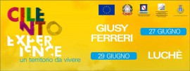 Seconda edizione di Cilento Experience: Giusy Ferreri il 27 giugno e il 29 Luche'. In concerto sul porto di Policastro Bussentino