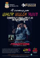 Domenica presso il cinema Ferrari di Sapri in scena Il Traditore, trionfatore nella 73esima edizione dei Nastri d'Argento. Tra i protagonisti, Bruno Cariello