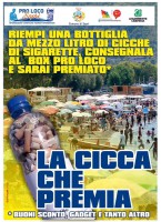 Sapri, un premio a chi riempie una bottiglia di cicche di sigarette