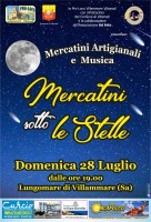 Domenica sera sul lungomare di Villammare ''Mercatini sotto le Stelle''