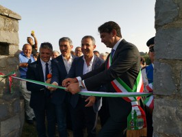 Il Ministro dell'ambiente, Sergio Costa, inaugura a Ciolandrea la Terrazza delle 4 regioni