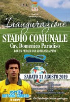 Antonio Careca a San Giovanni a Piro per l'inaugurazione del nuovo Stadio comunale Cav. Domenico Paradiso