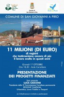 Undici milioni di euro per il Comune di San Giovanni a Piro, il 17 ottobre la presentazione dei progetti