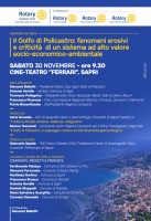 Seminario di informazione e riflessioni sul problema dell'erosione costiera nel Golfo di Policastro