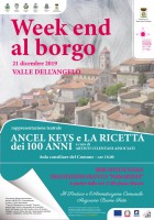 Secondo appuntamento dei Week end al borgo a Valle Dell'Angelo con la rappresentazione teatrale LA RICETTA DEI 100 ANNI
