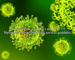 Coronavirus, Sindaci del distretto 71: nessuna interruzione di servizi pubblici