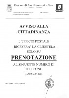 Nella posta di San Giovanni a Piro solo su prenotazione. Il comitato Terra Nostra: dal prossimo 14 aprile riapre l'ufficio postale di Scario